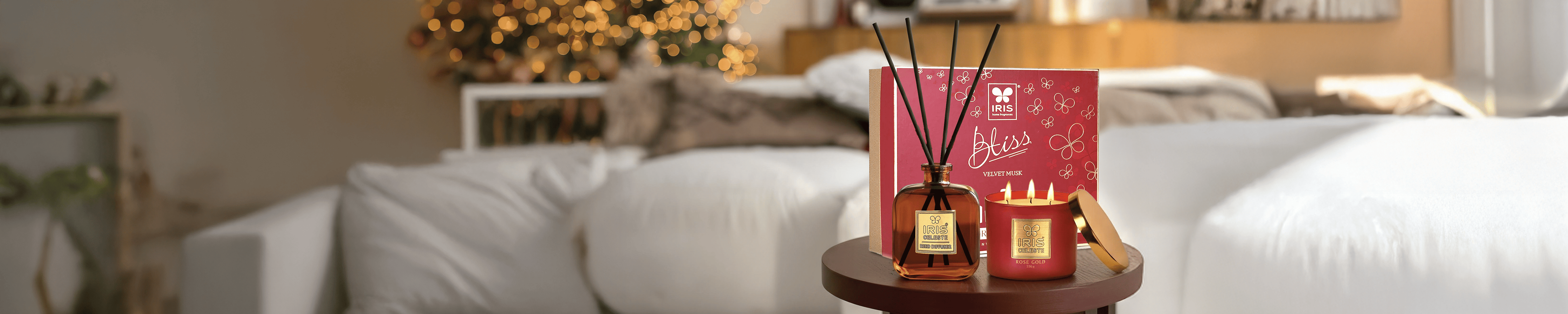 Festive home decor Christmas candles, and fragrances