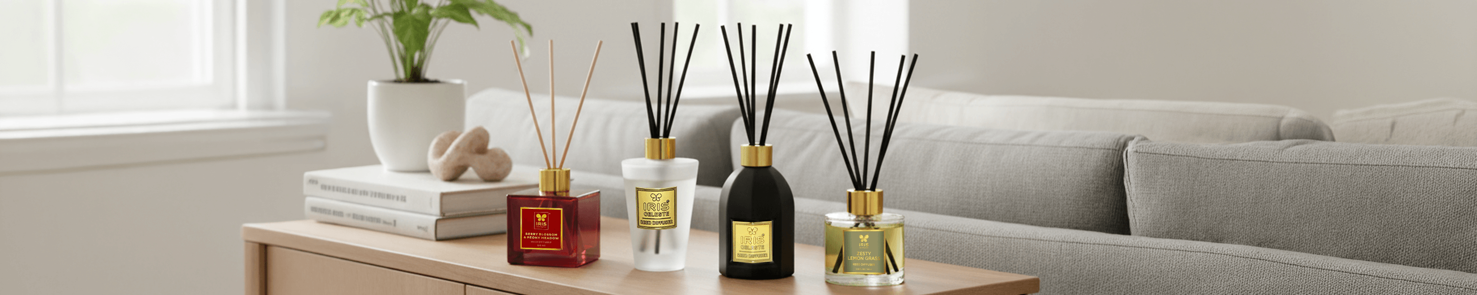 Long-lasting reed diffuser for home decor