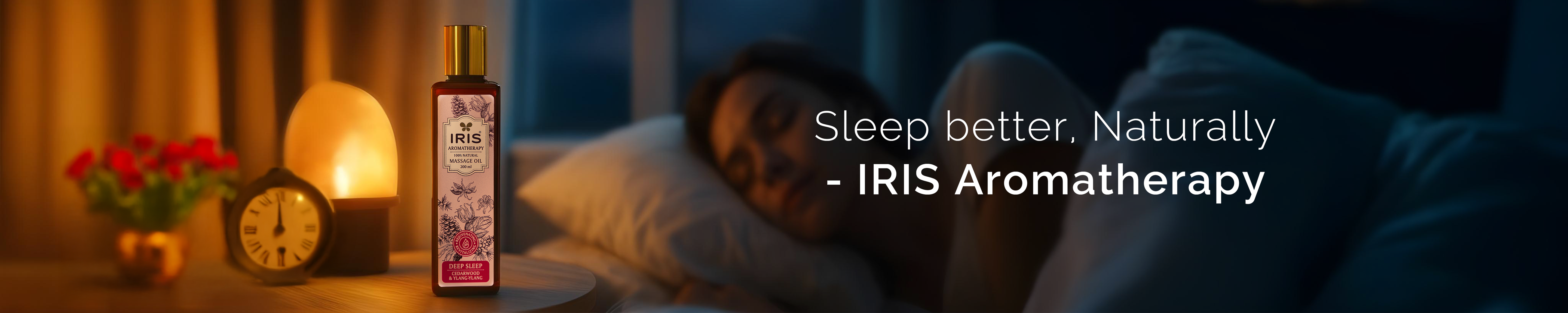 Essential oils for better sleep in a night routine