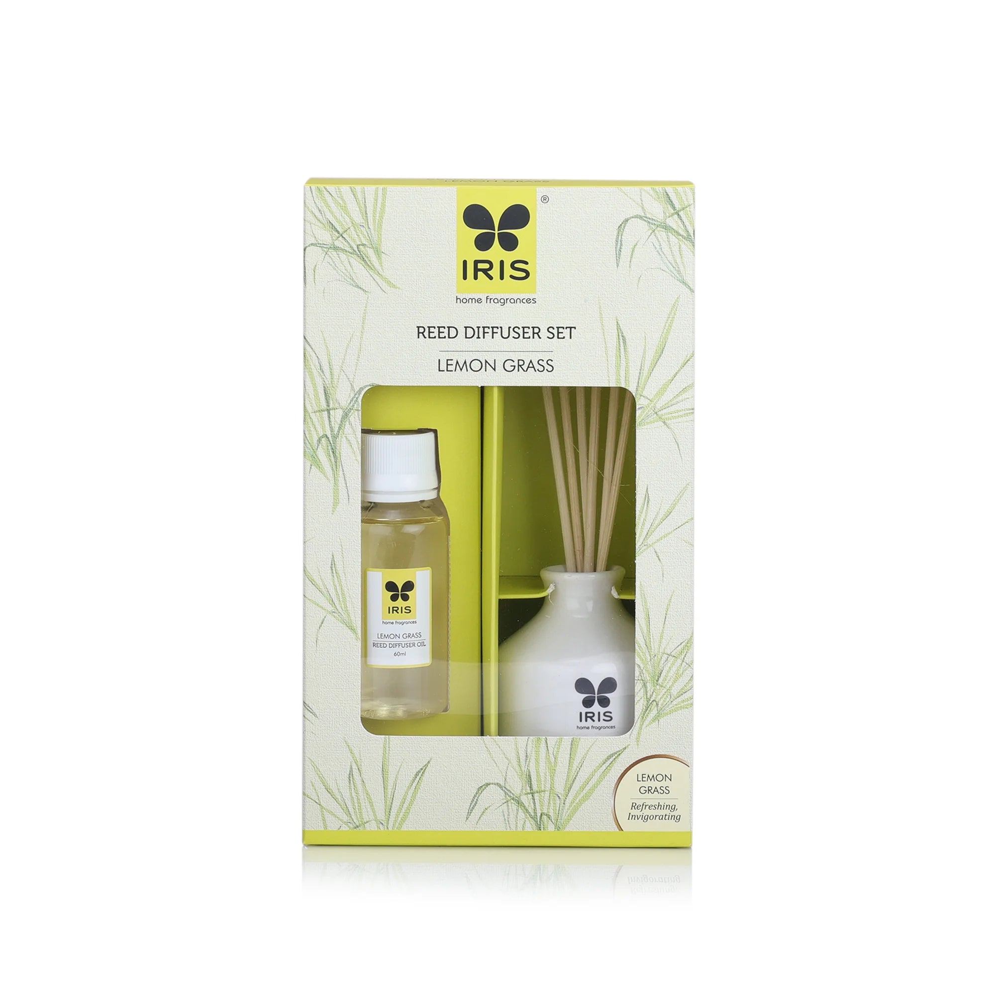 IRIS Lemon Grass Reed Diffuser Set 101