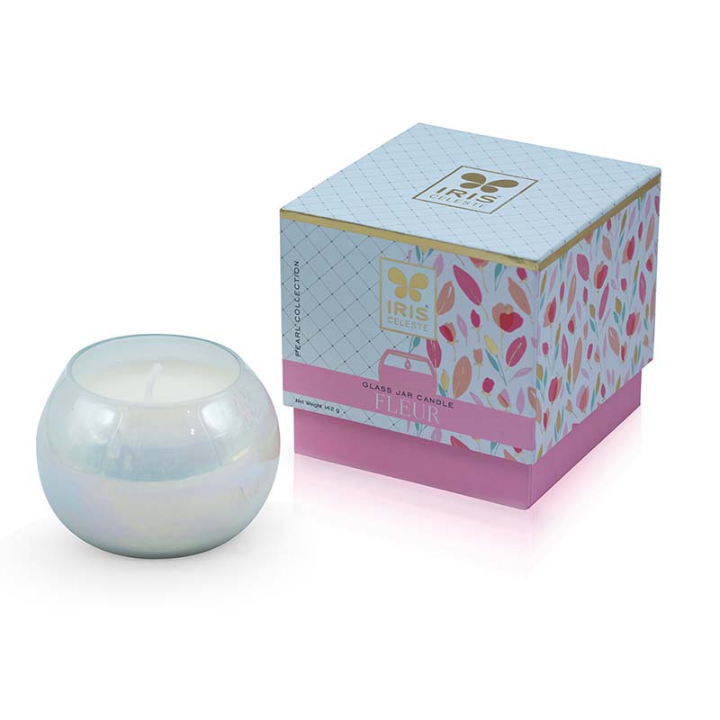 IRIS Celeste glass Jar candle – Fleur