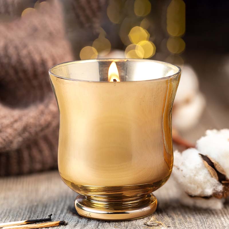 IRIS Celeste Hurricane Glass Jar Candle – Choco Orange