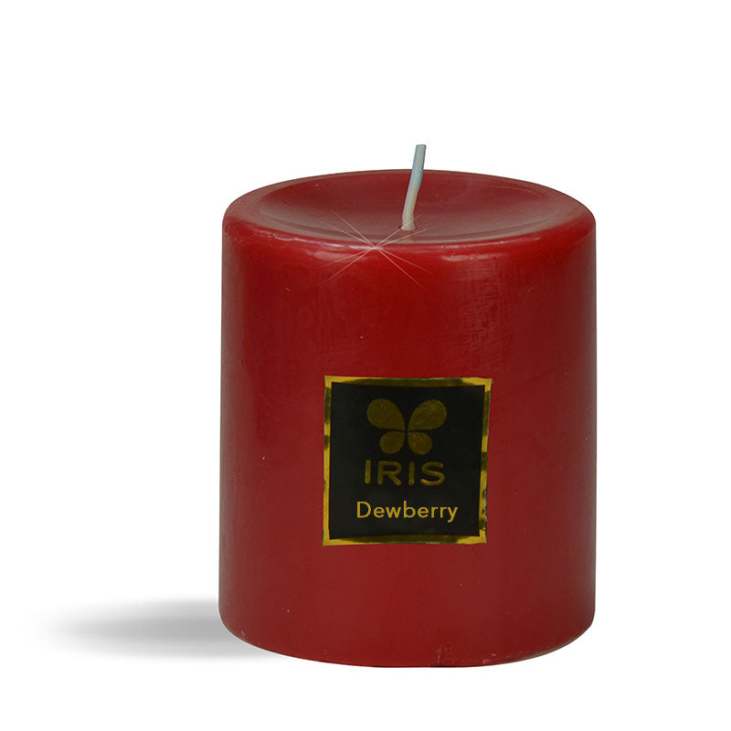 IRIS Dewberry Aromatic Pillar Candle - Main Image