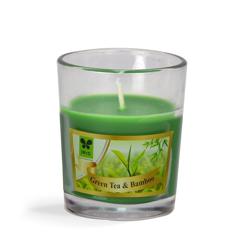 IRIS Green Tea and Bamboo Shot Glass Votive