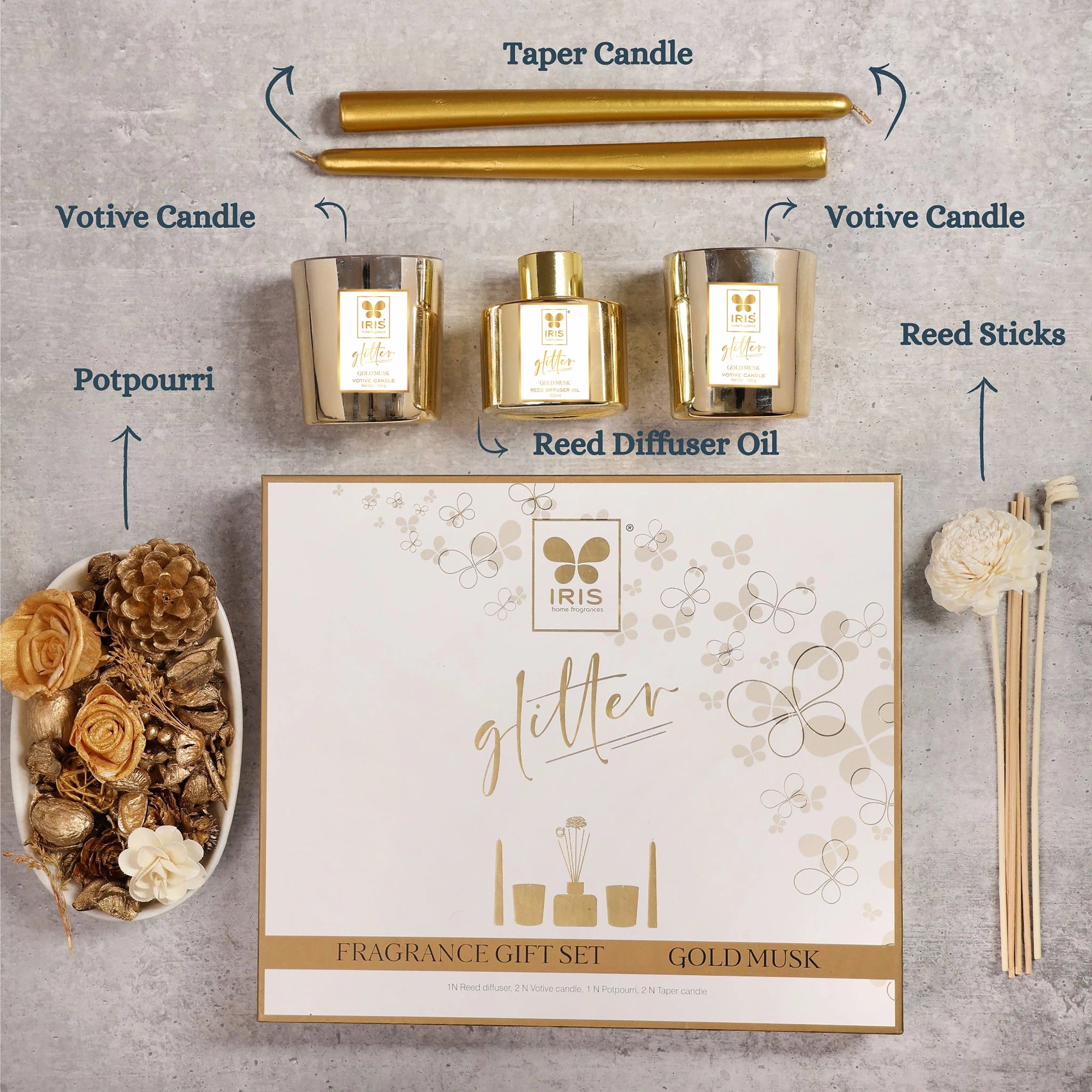 IRIS Glitter Fragrance Gift Set