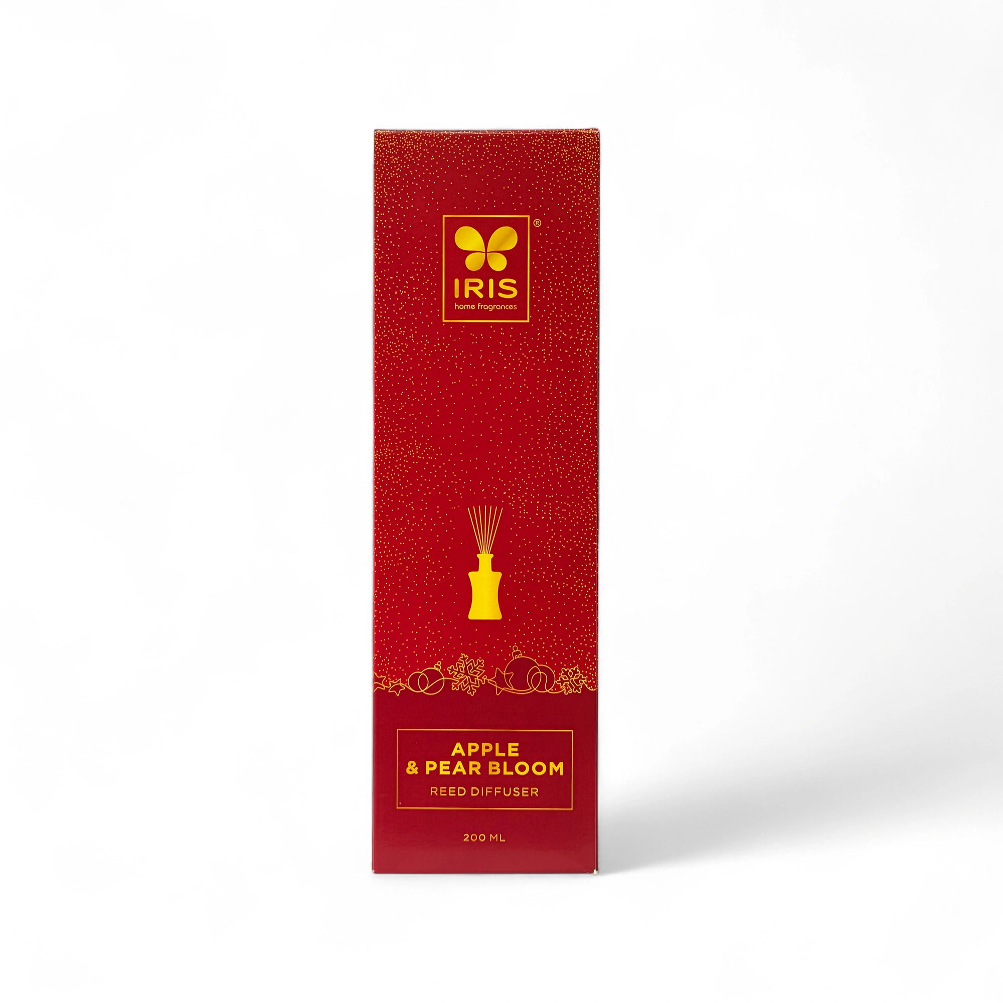 IRIS  Reed Diffuser Set |Apple & Pear Bloom|Lasts More than 30 Days | 200ml + 8 Rattan Reeds