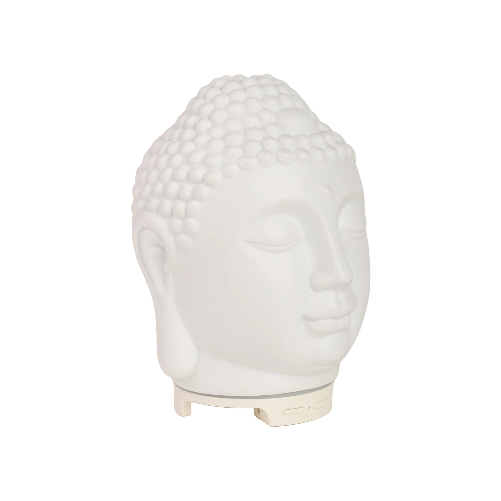 IRIS Celeste Buddha Ceramic Ultrasonic Aroma Diffuser White Background