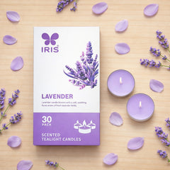 Lavender Scented Tealight Candles | Pack of 30