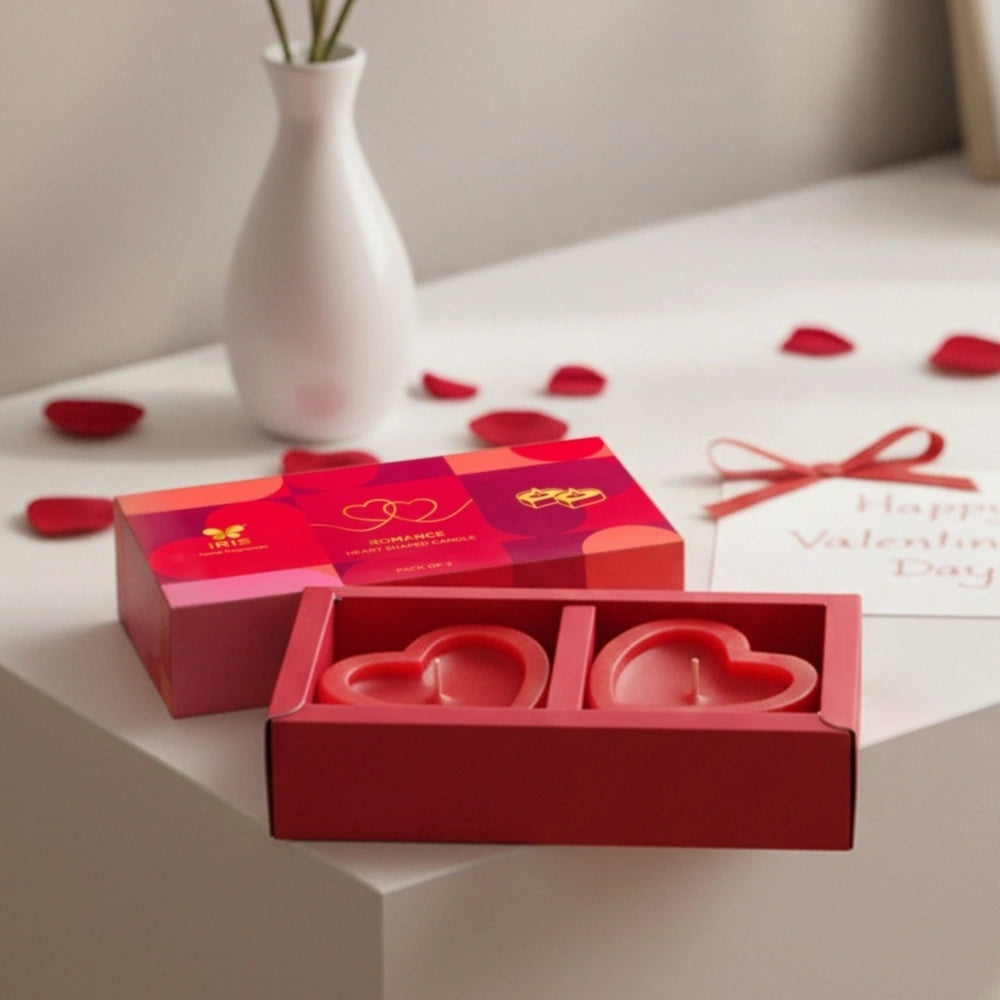 IRIS Heart to Heart Romance Candles (Set of 2)