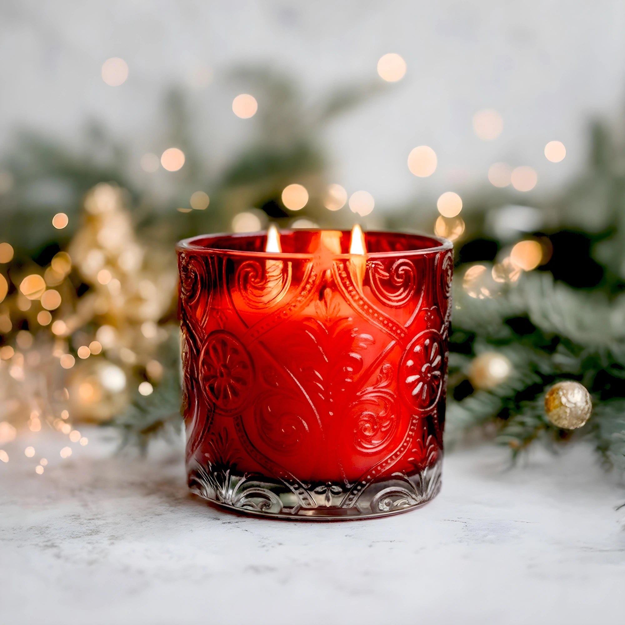 IRIS Apple Cinnamon Premium Glass Jar Candle | 30 Hr Burn Time