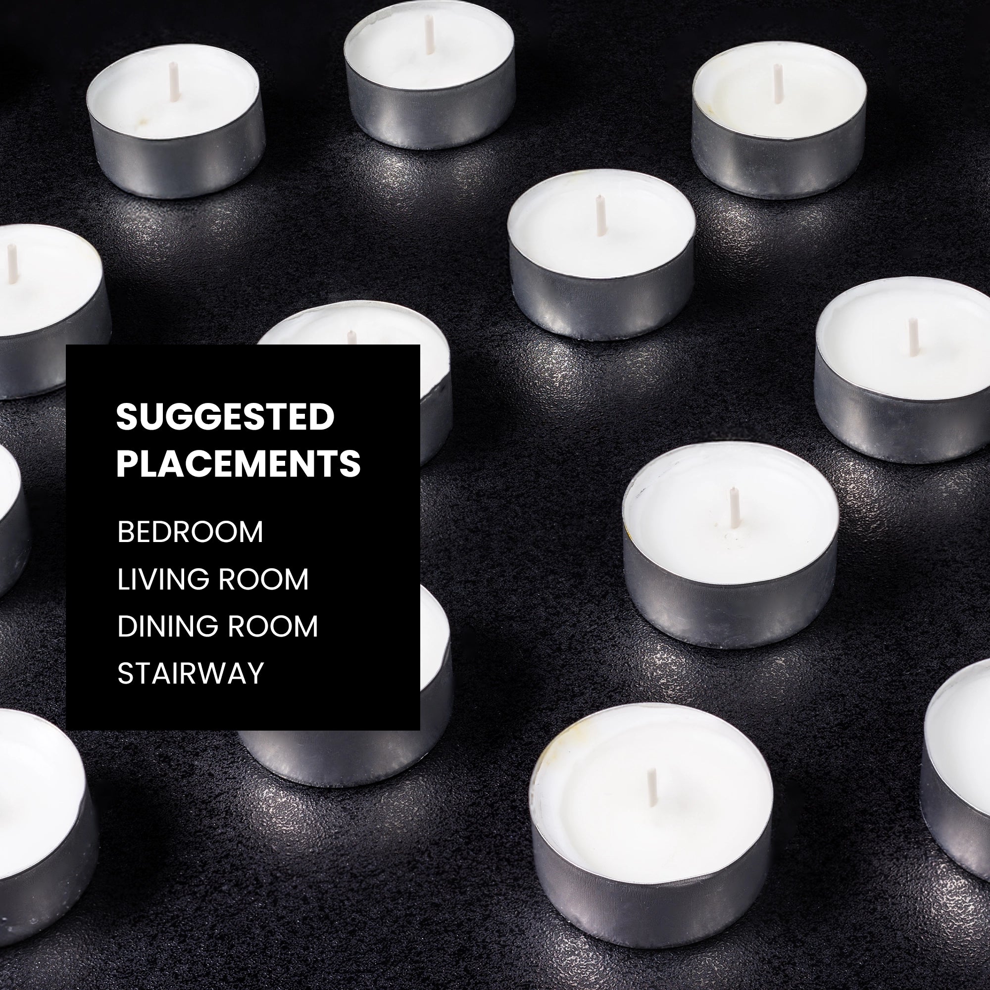 IRIS Pack of 24 Unscented Tea lights