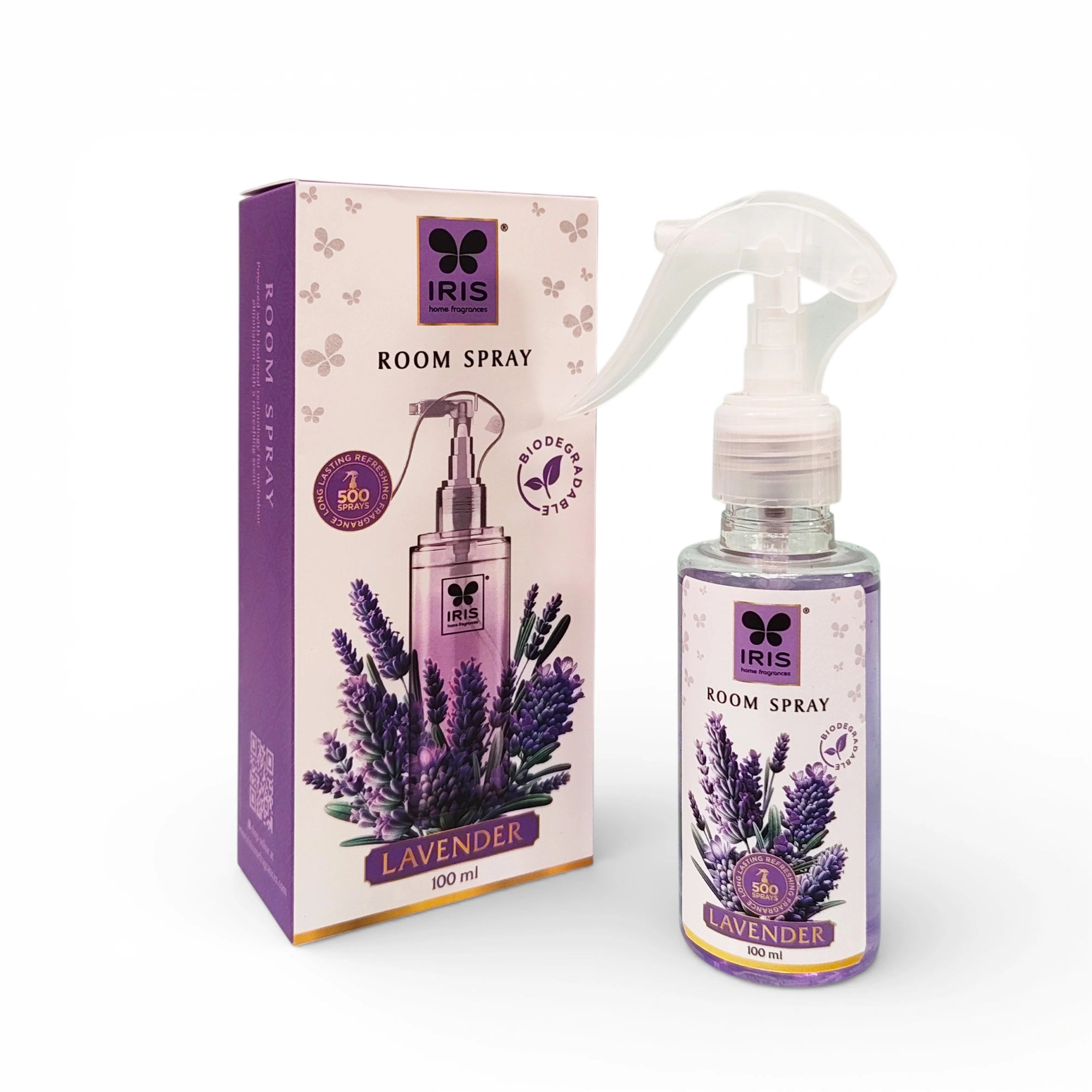 Lavender Room Spray 100ml | 500 Sprays | LPG & CFC Free | Non-Toxic