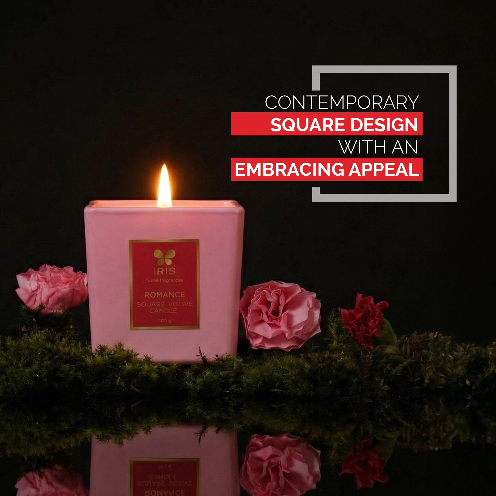IRIS Blush of Romance Square Votive Candle (160 g)