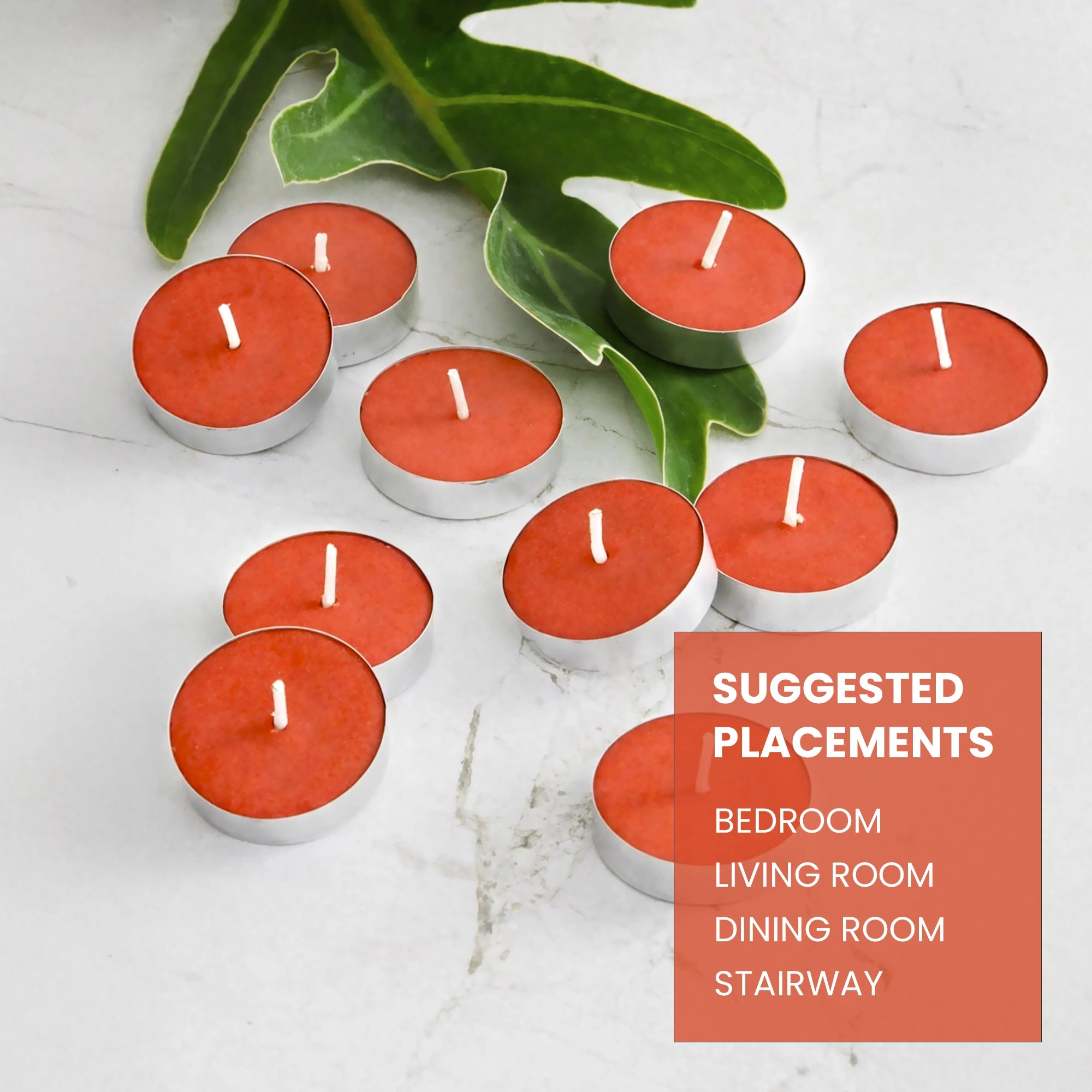 Rose Scented Tealight Candles | Pack of 30