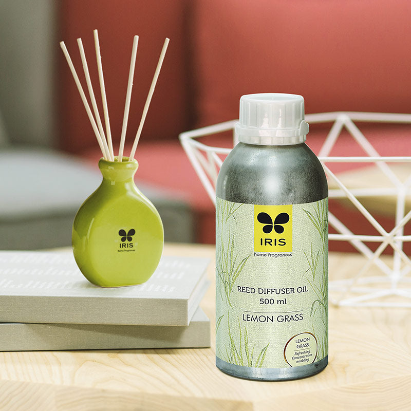 Isiris Reed Diffuser IRIS Lemongrass Reed Diffuser Oil Refill Can 193 – IRIS Home Fragrances