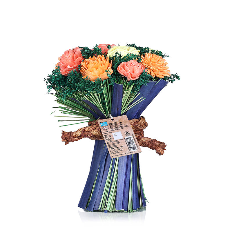 Self Standing Flower Bouquet- Yellow and Peach