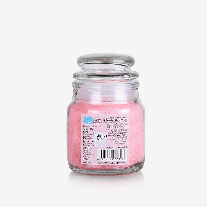 Glass Jar Candle- Romance