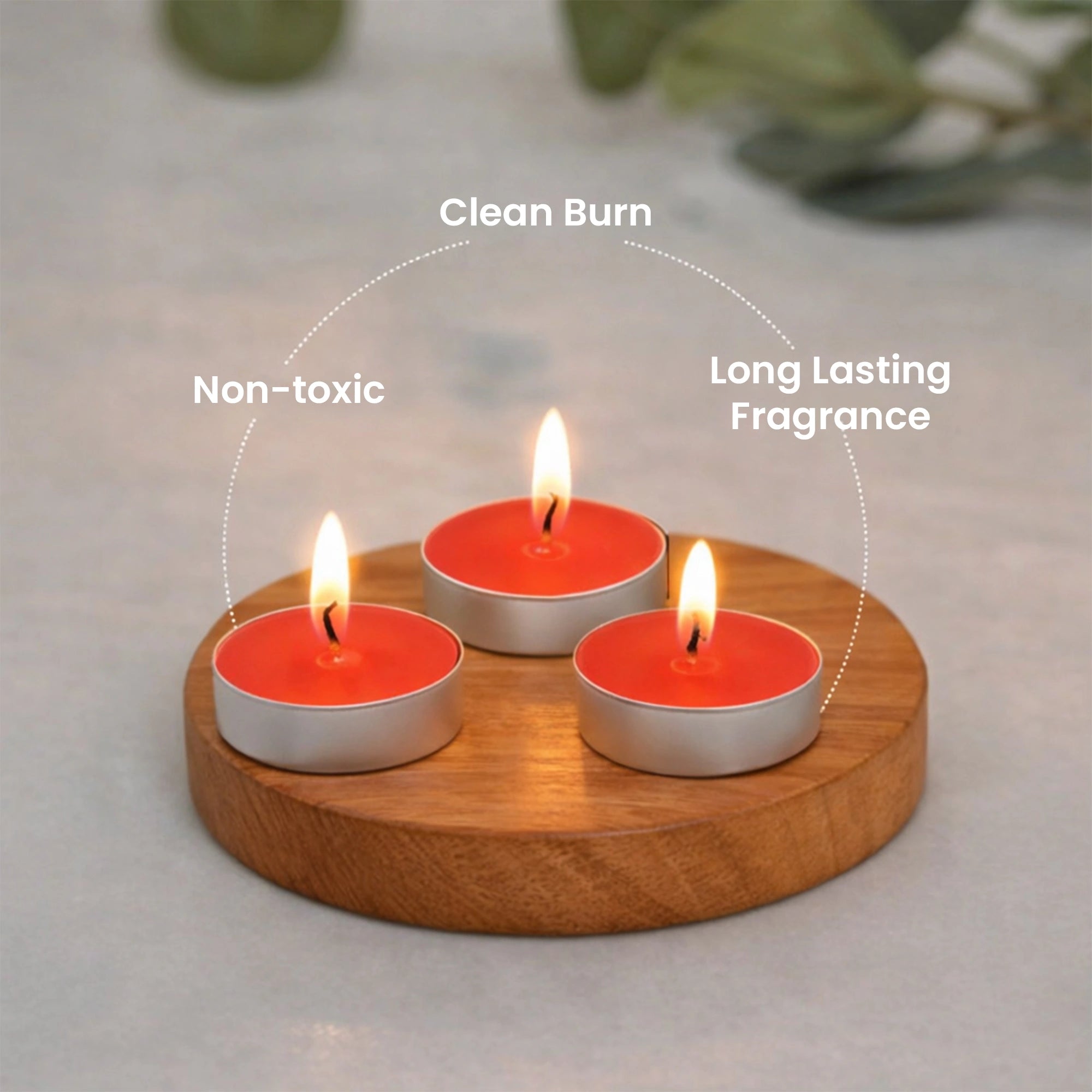 Rose Scented Tealight Candles | Pack of 30