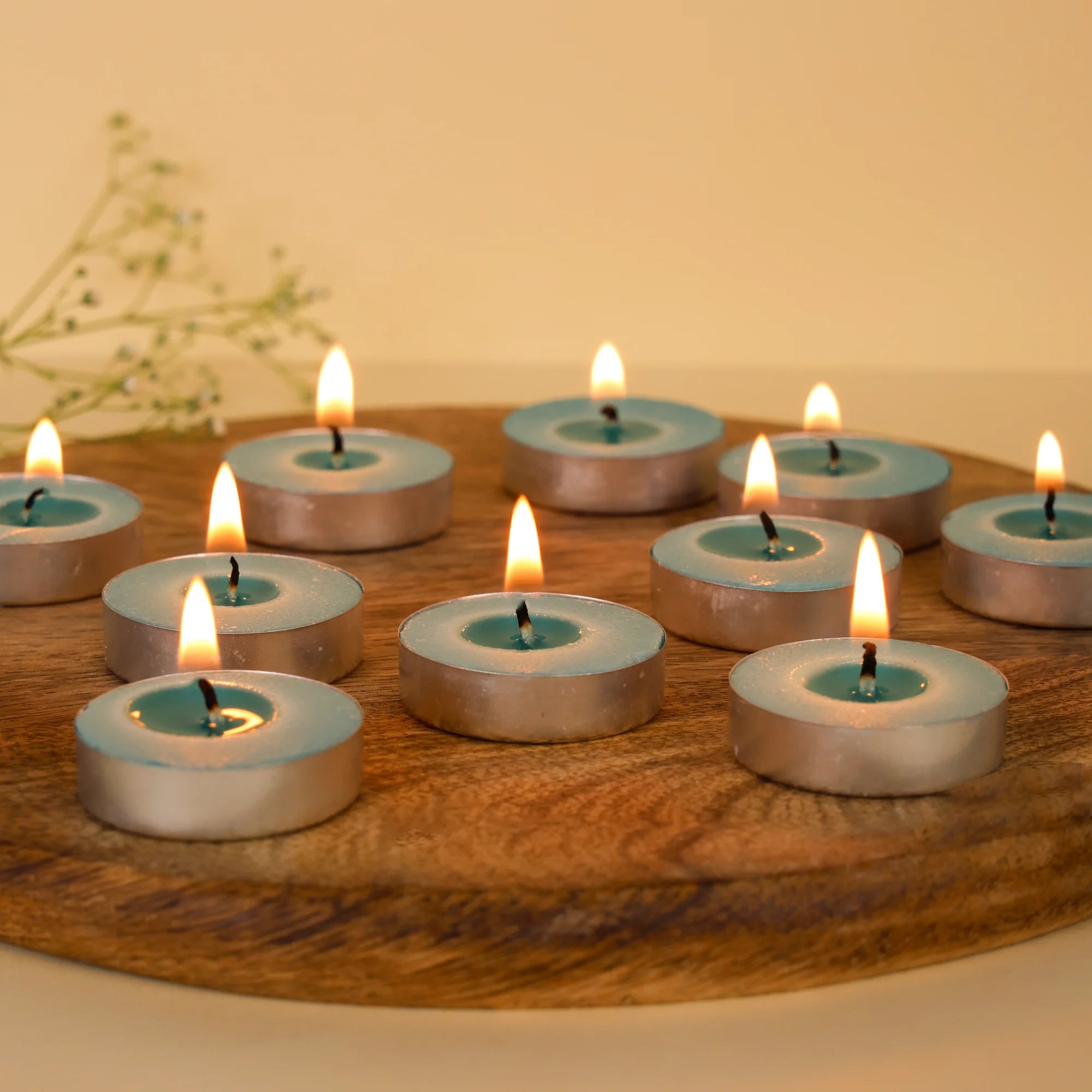 IRIS 15 Pack Fragranced Tealights - Cool Blue