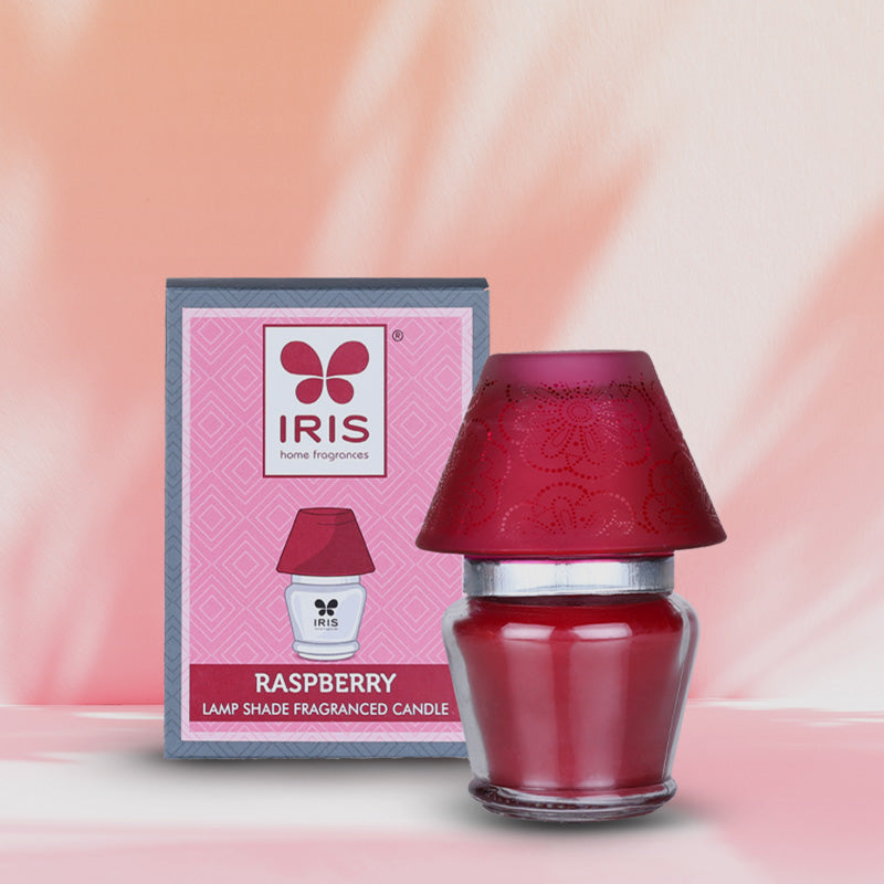 Lamp Shade Fragranced Candle- Raspberry