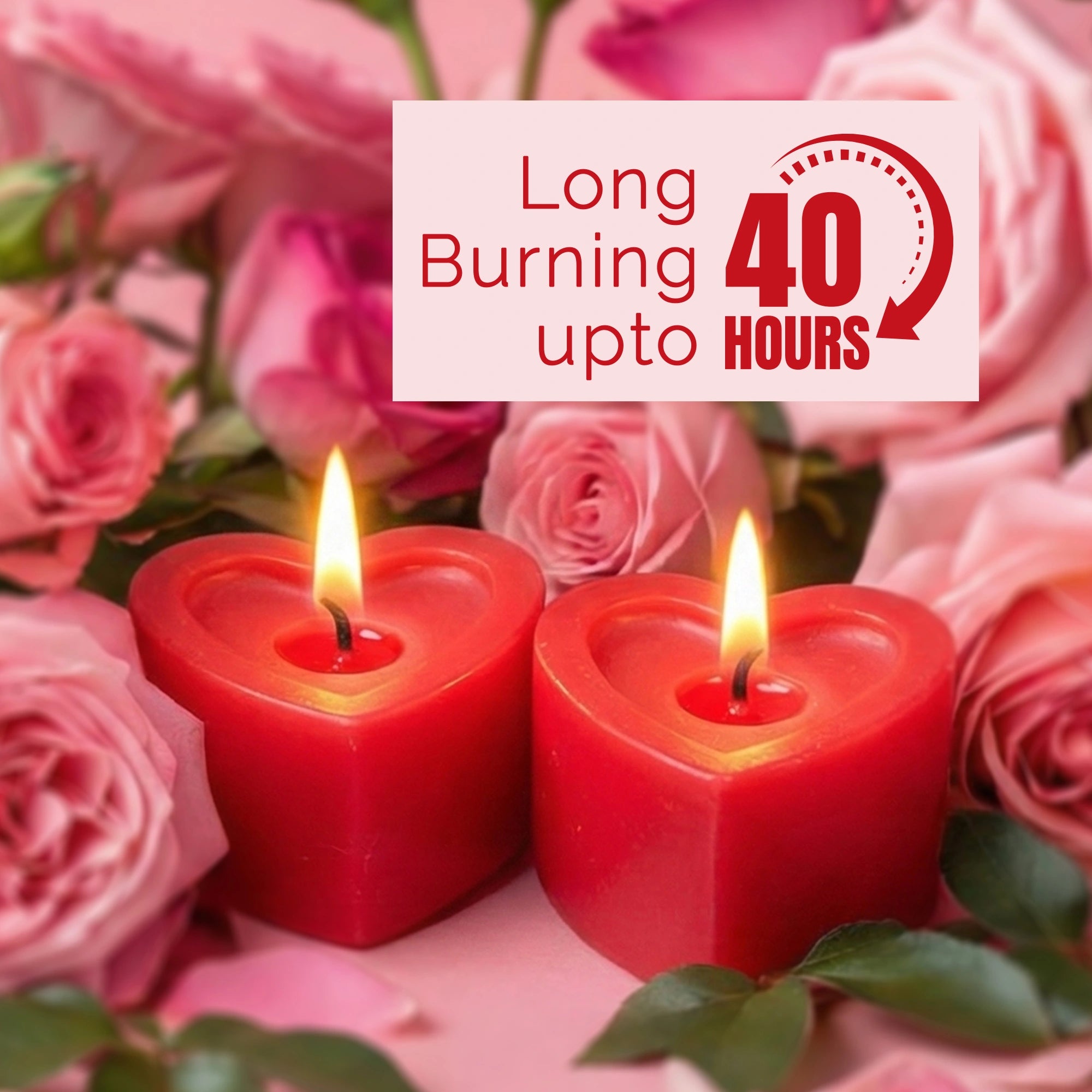 IRIS Heart to Heart Romance Candles (Set of 2)