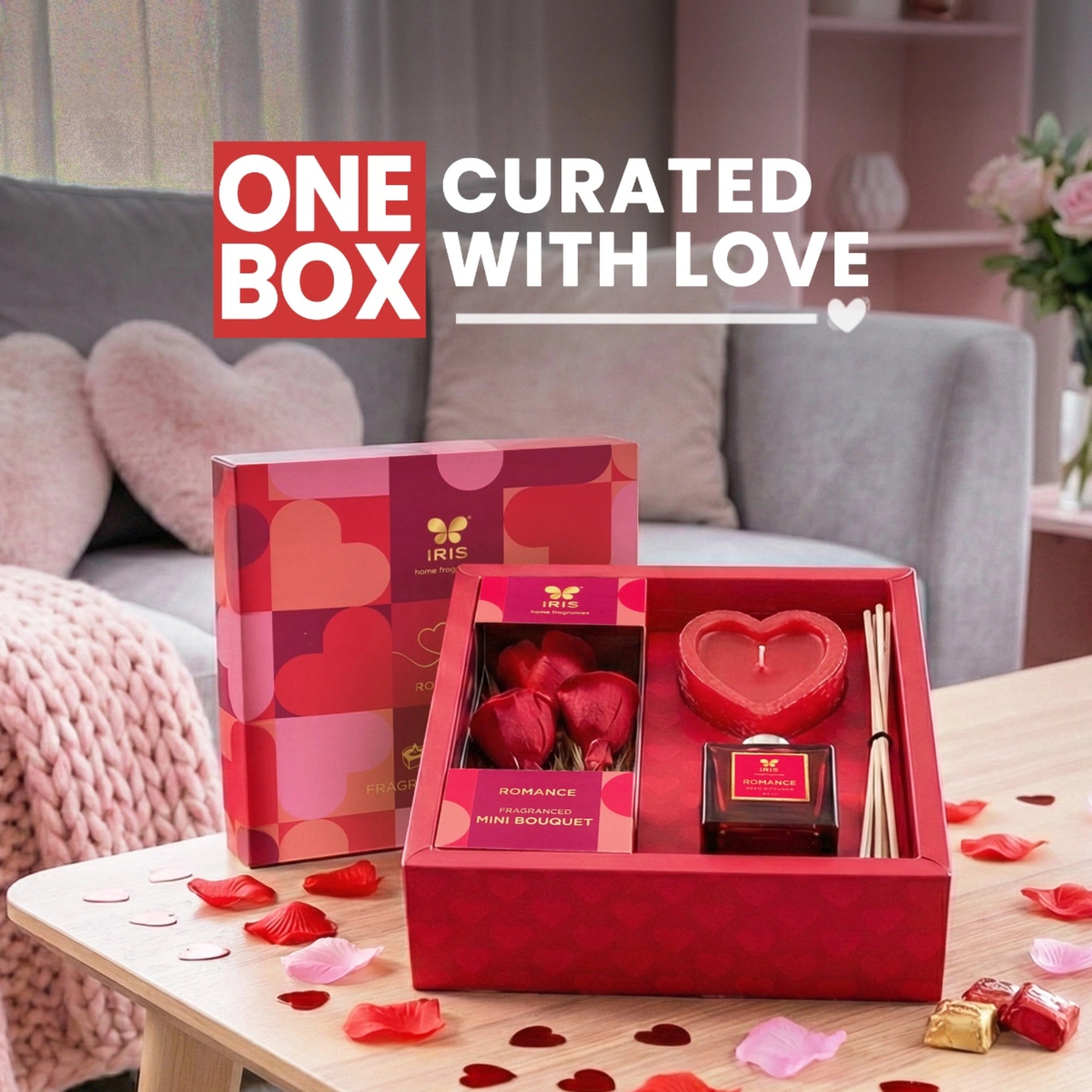 IRIS Bundle of Love – Candle, Roses & Reeds Gift Set