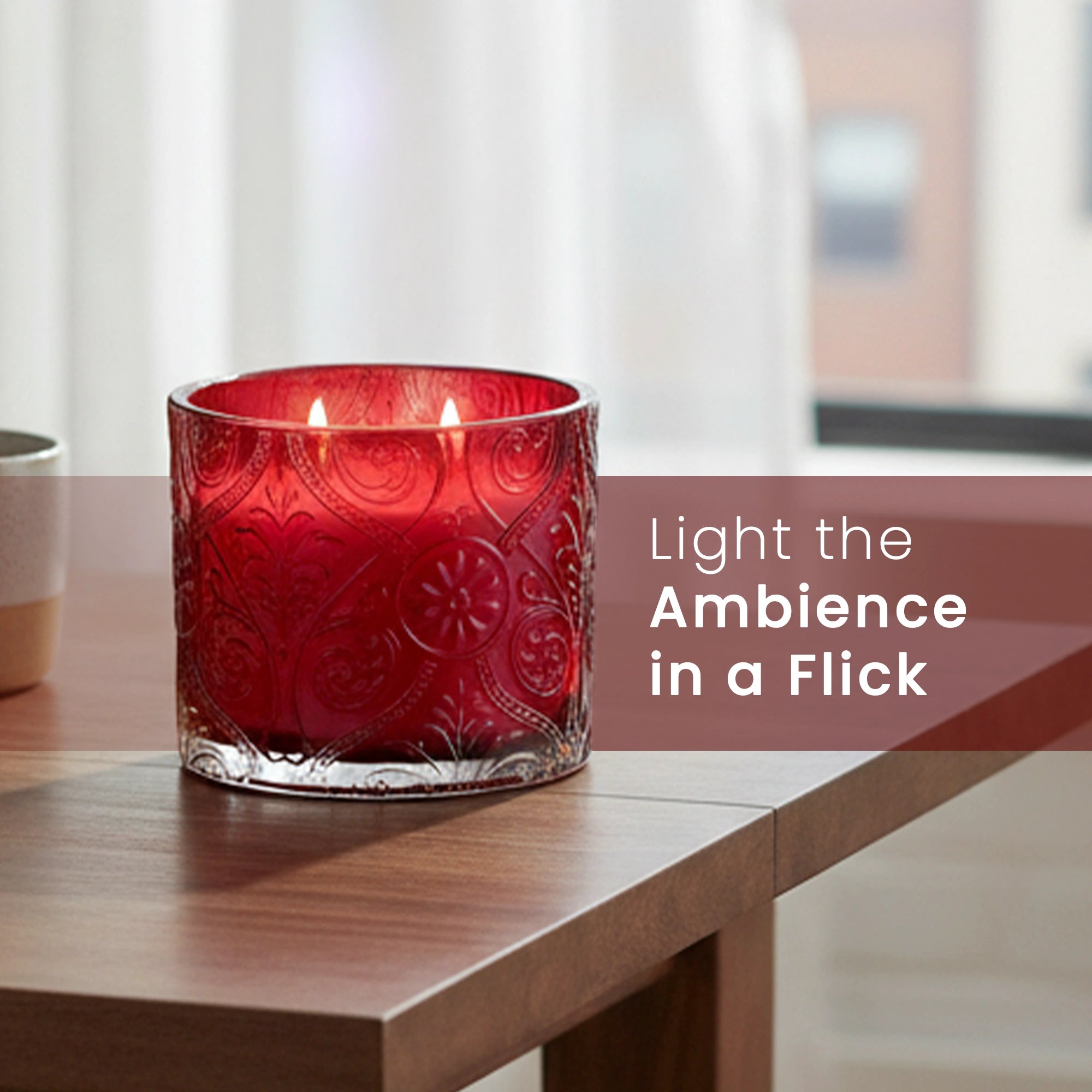 IRIS Apple Cinnamon Premium Glass Jar Candle | 30 Hr Burn Time