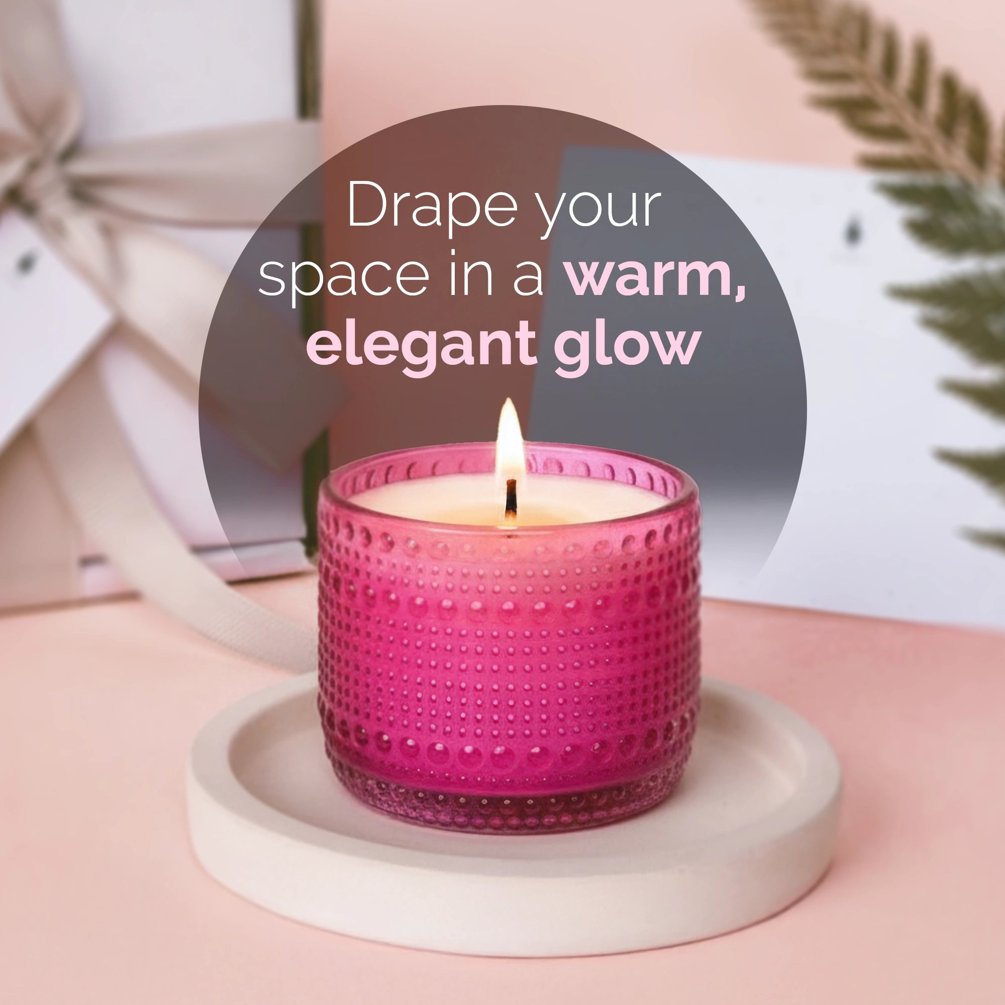 IRIS Celeste Trinket Glass Jar Candle Pink – Fleur