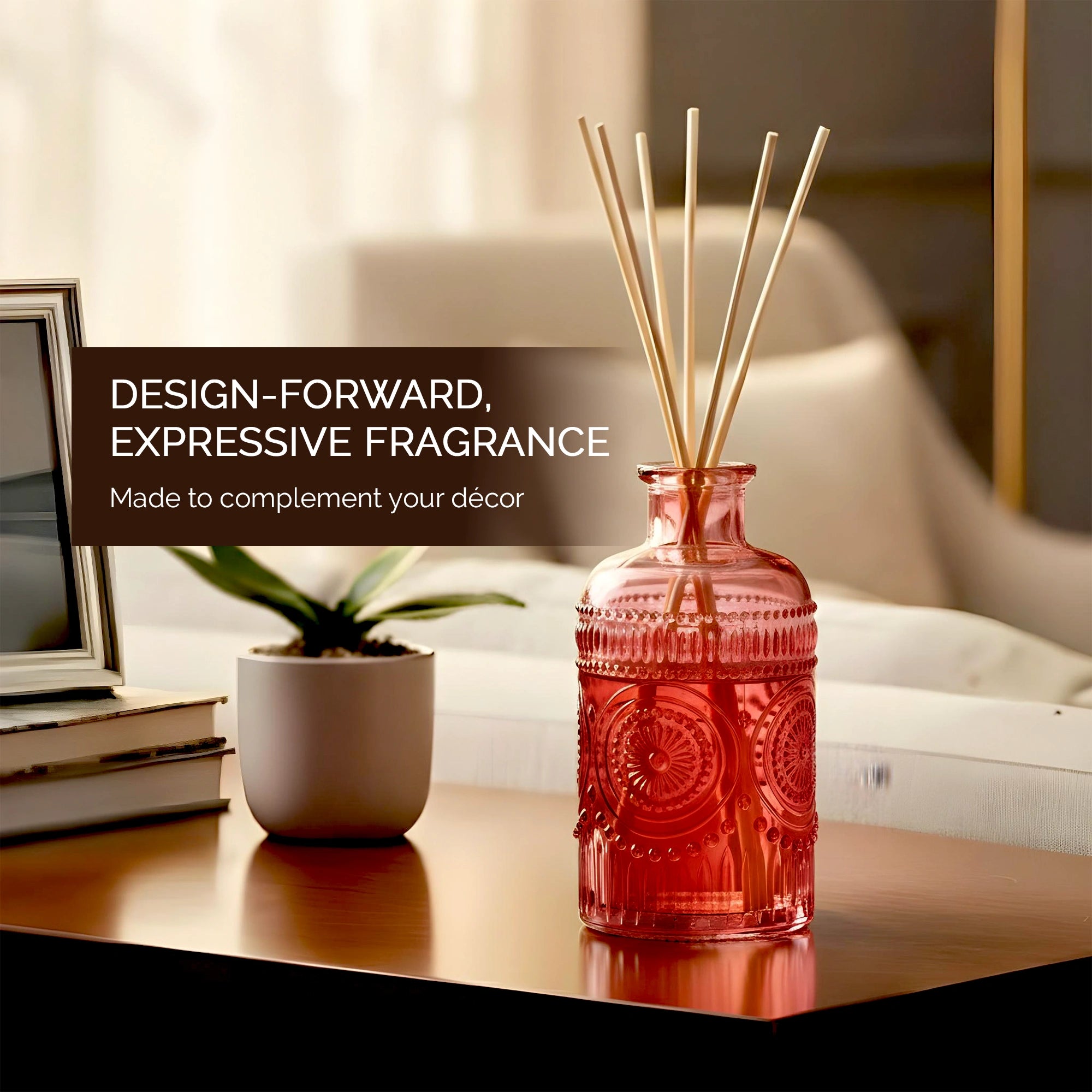 IRIS Reed Diffuser Set | Black Currant & Bay Elixir | 180ml & 8 Rattan ...