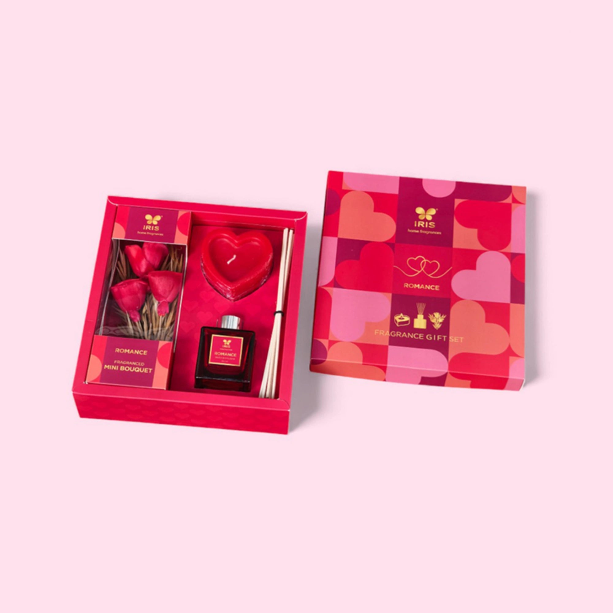 IRIS Bundle of Love – Candle, Roses & Reeds Gift Set