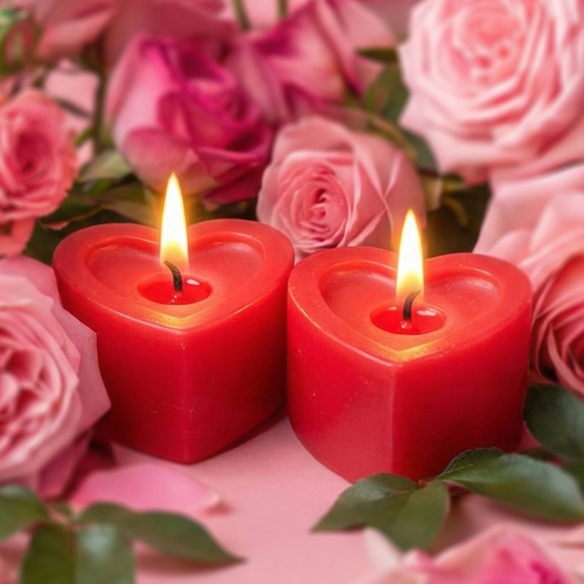 IRIS Heart to Heart Romance Candles (Set of 2)