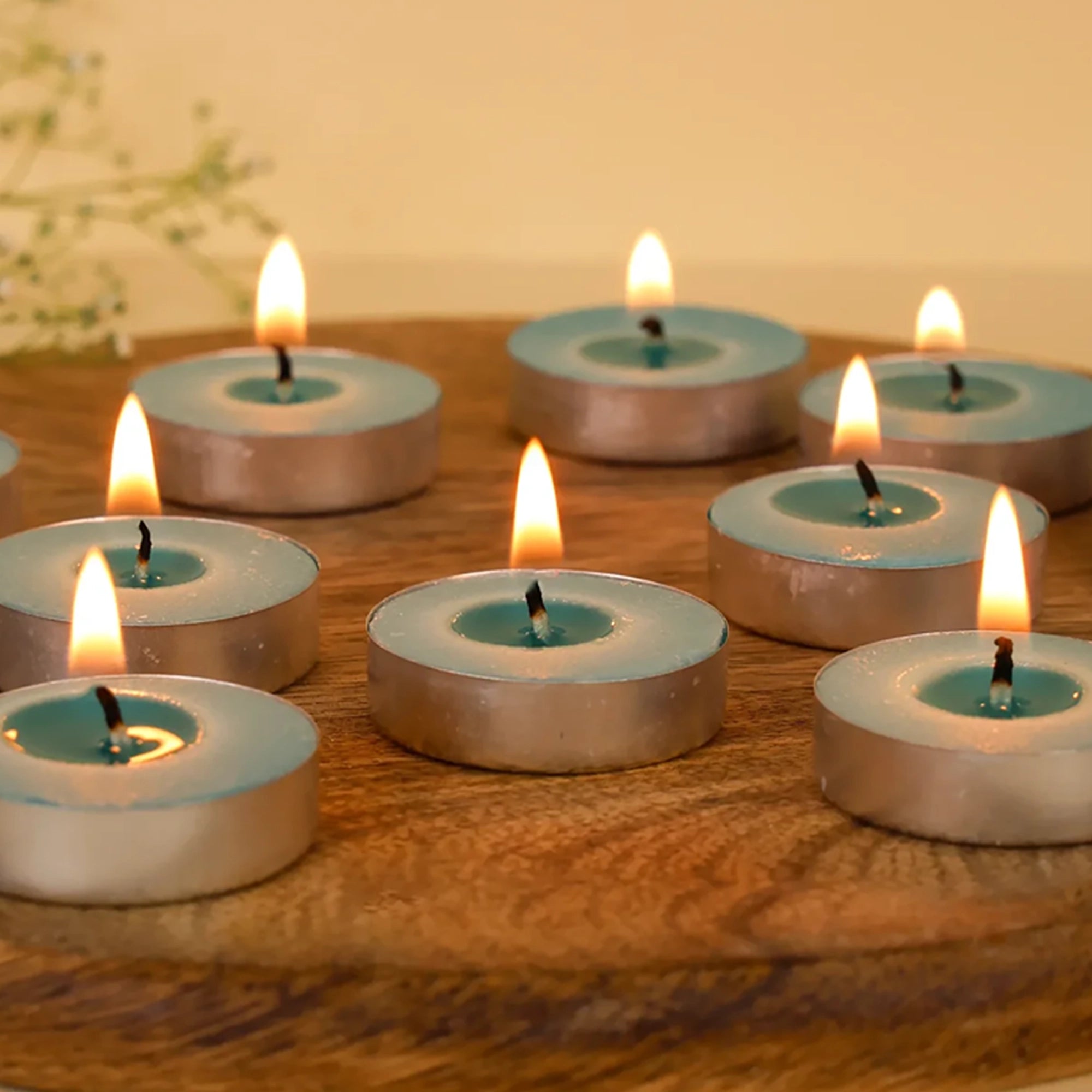 IRIS 15 Pack Fragranced Tealights - Cool Blue