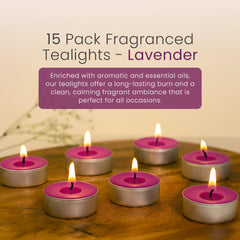 IRIS 15 Pack Fragranced Tealights - Lavender