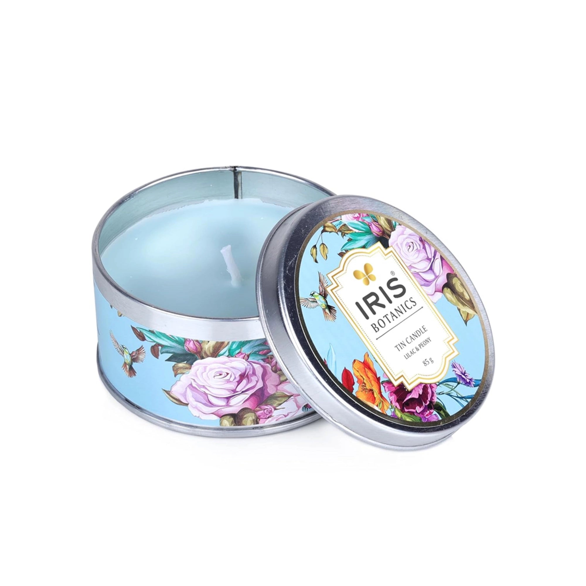 IRIS Botanics Tin Candle - Lilac & Peony