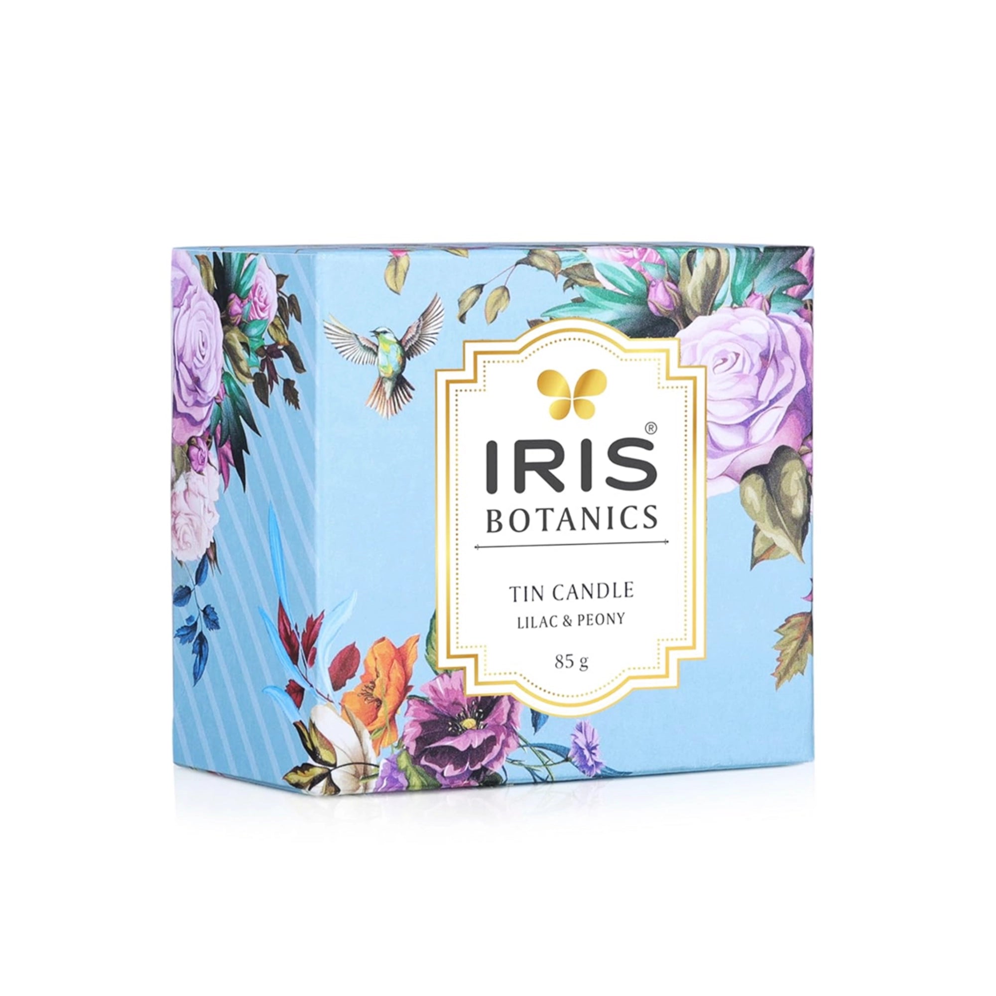 IRIS Botanics Tin Candle - Lilac & Peony