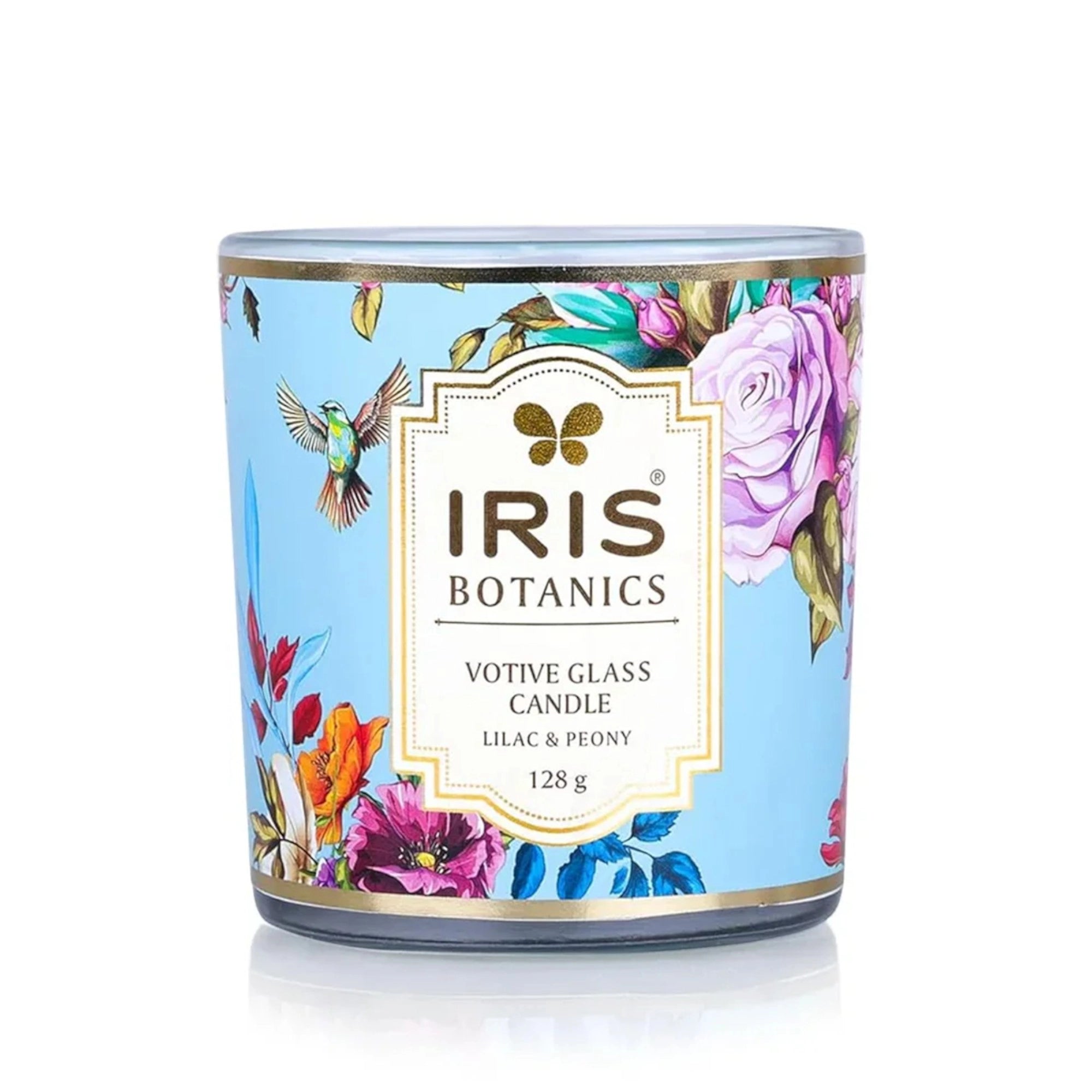 IRIS Botanics Votive Glass Candle - Lilac & Peony