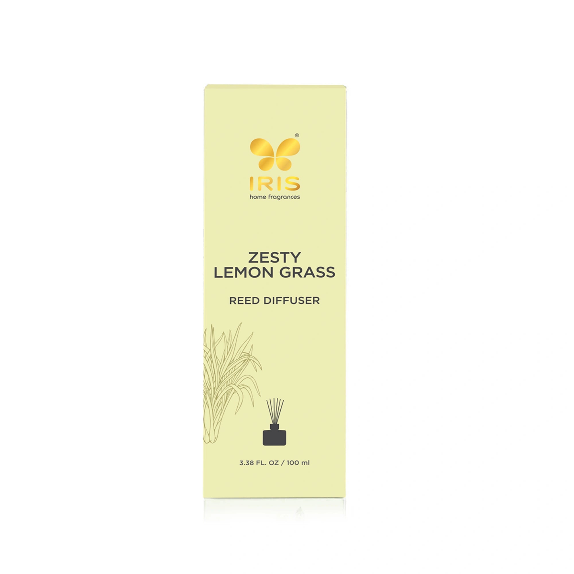 IRIS Zesty Lemongrass Aroma Reed Diffuser Set