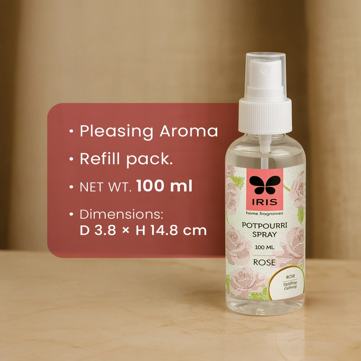 IRIS Rose Potpourri Refresher Oil Spray
