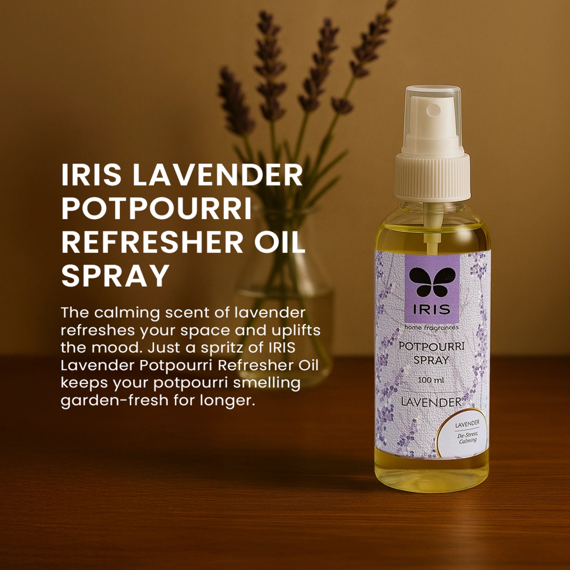 IRIS Lavender Potpourri Refresher Oil Spray