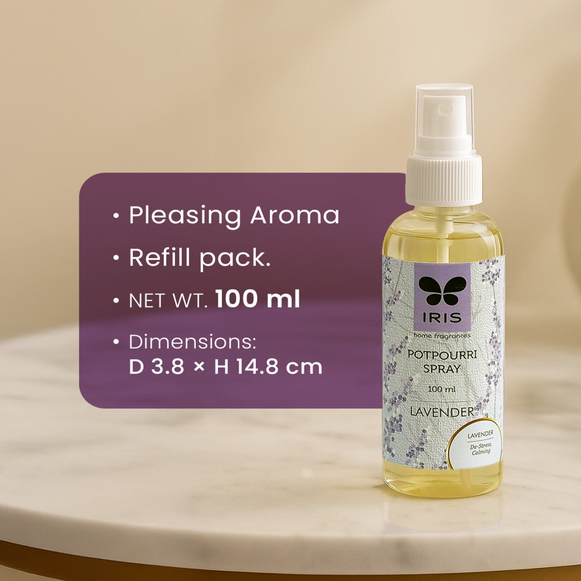 IRIS Lavender Potpourri Refresher Oil Spray