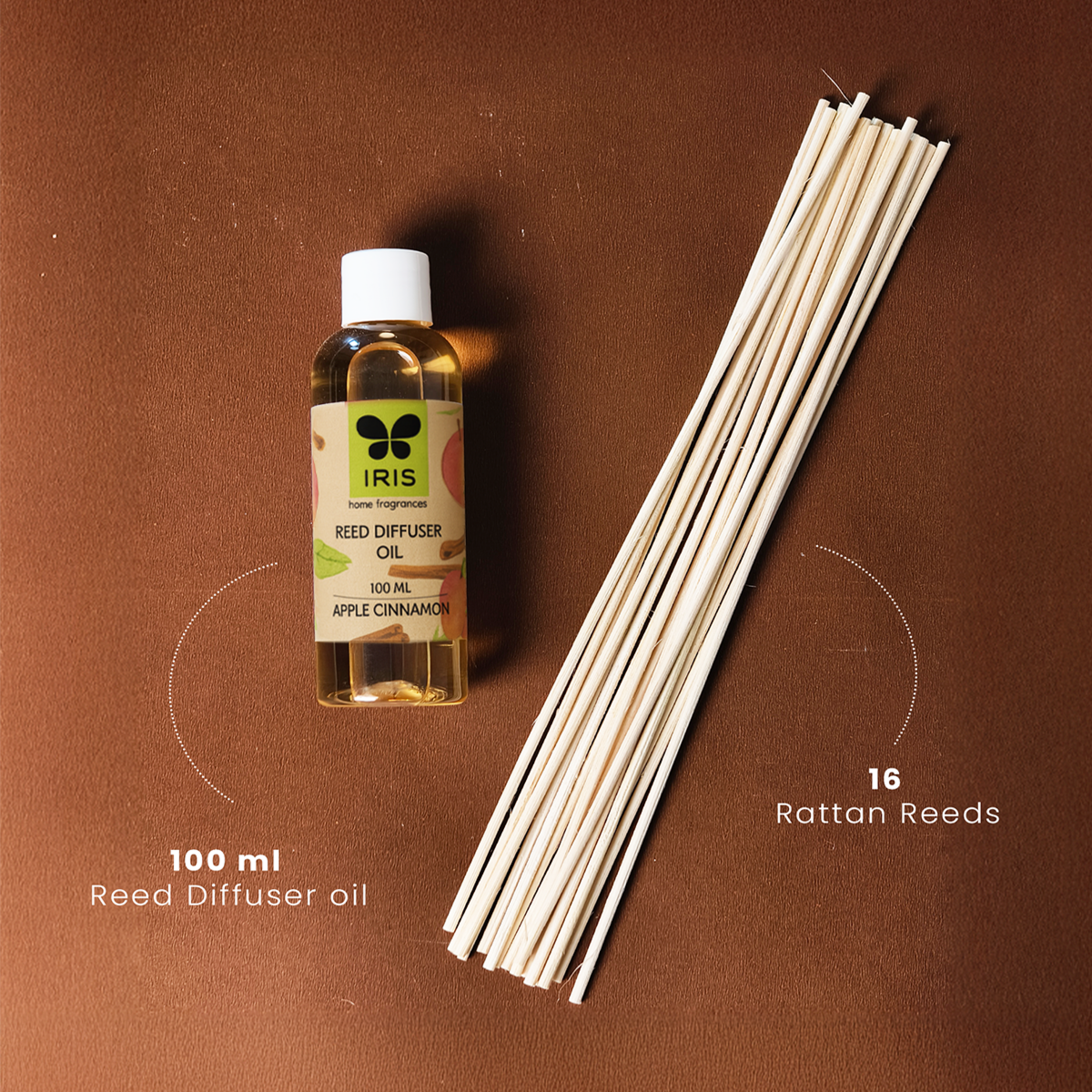 IRIS Apple Cinnamon Reed Diffuser Refill Set 191