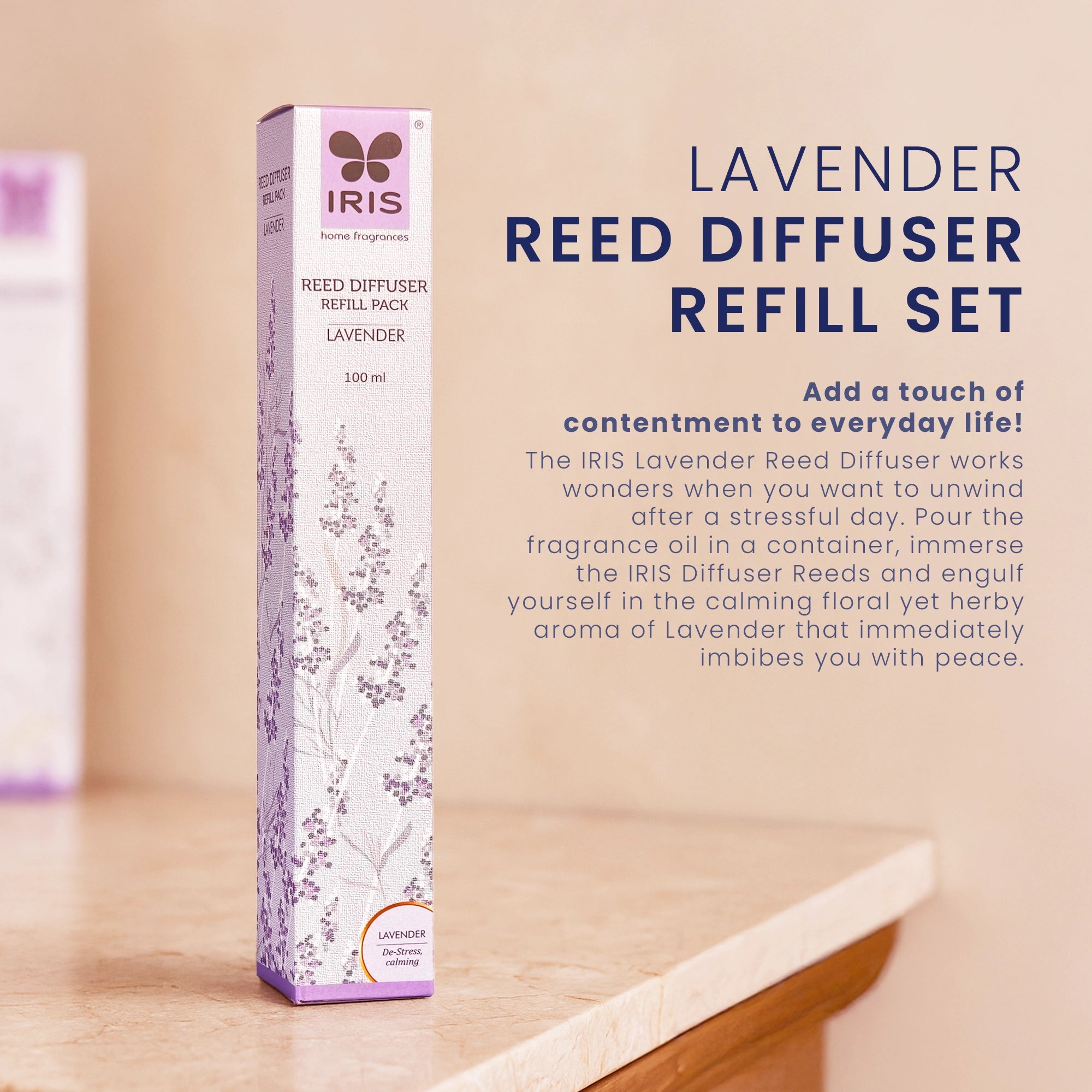 IRIS Lavender Reed Diffuser Refill Set 191
