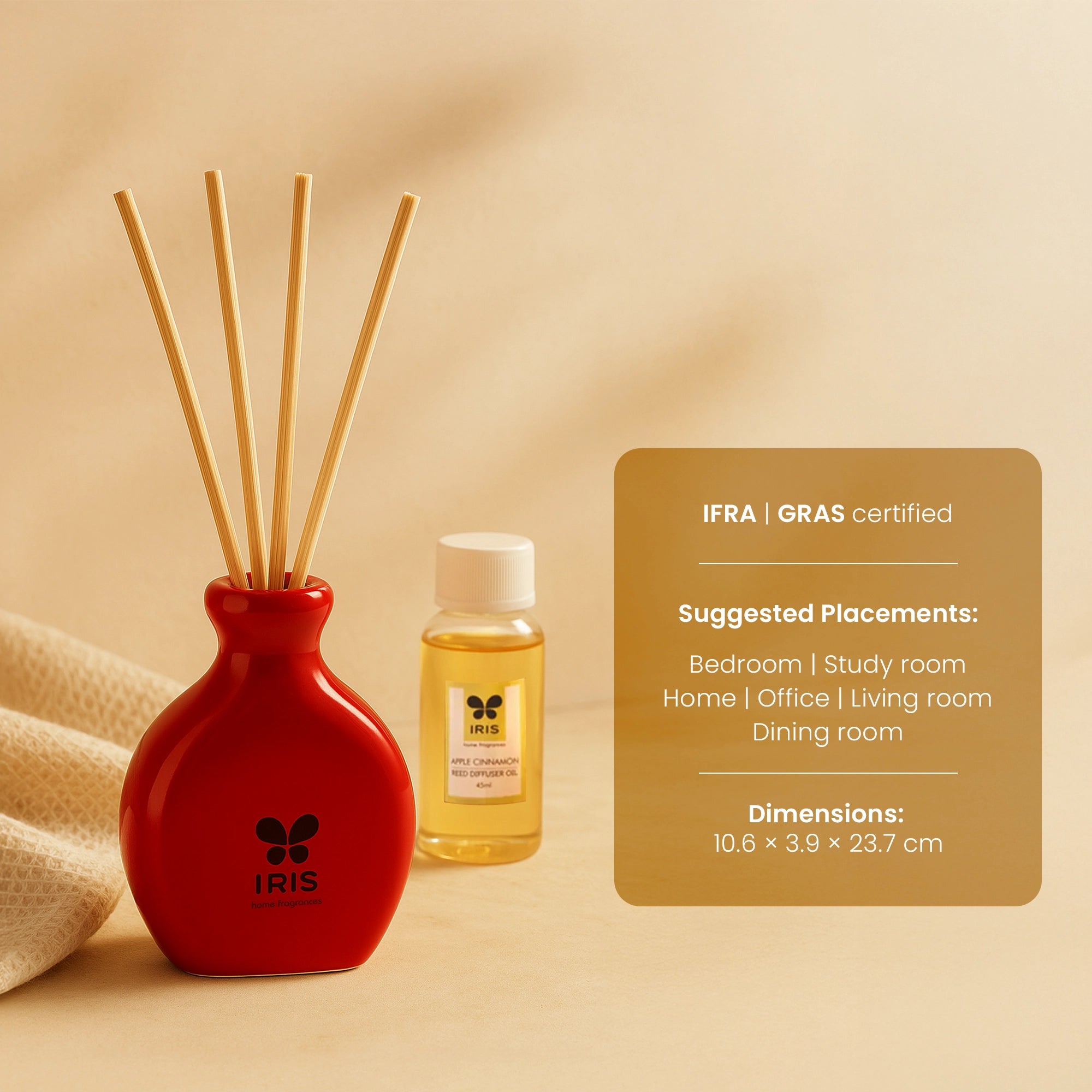 IRIS Apple Cinnamon Reed Diffuser Set 194