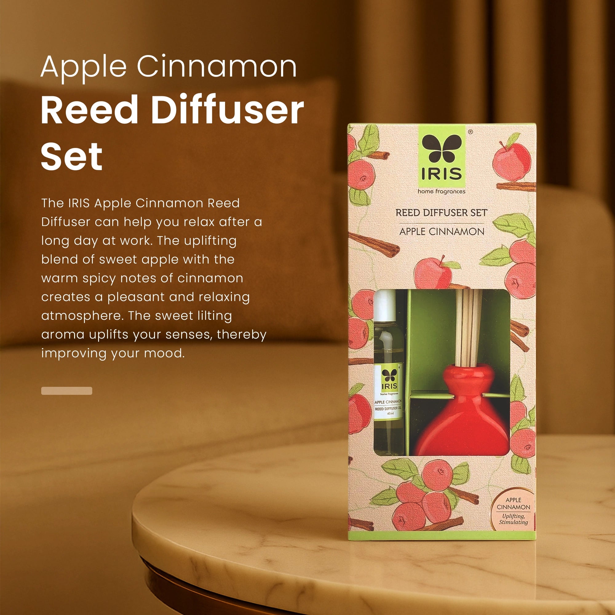 IRIS Apple Cinnamon Reed Diffuser Set 194