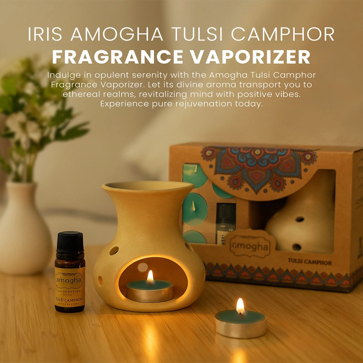IRIS Amogha Tulsi Camphor Fragrance Vaporizer