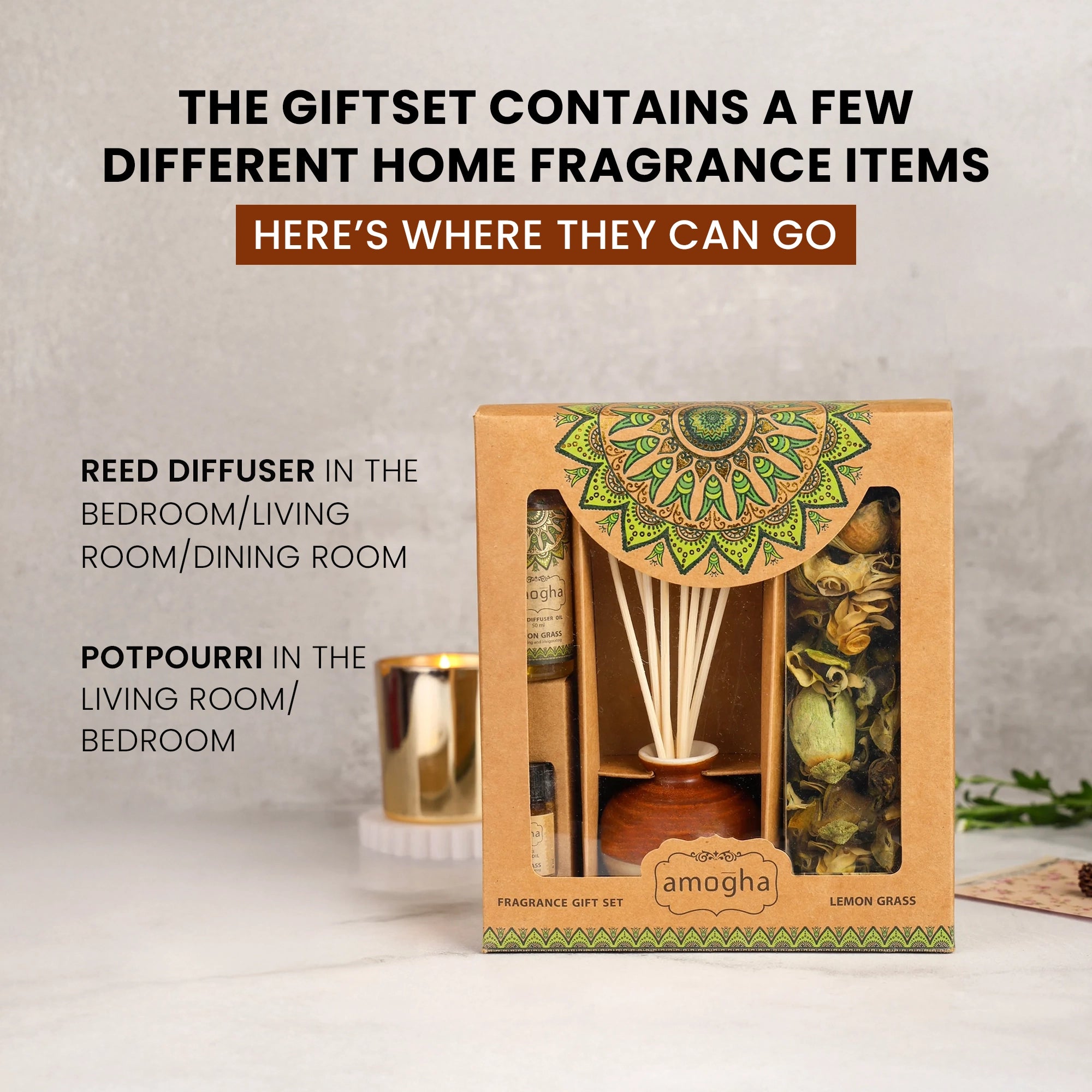 IRIS Amogha Lemongrass Fragrance Gift Set