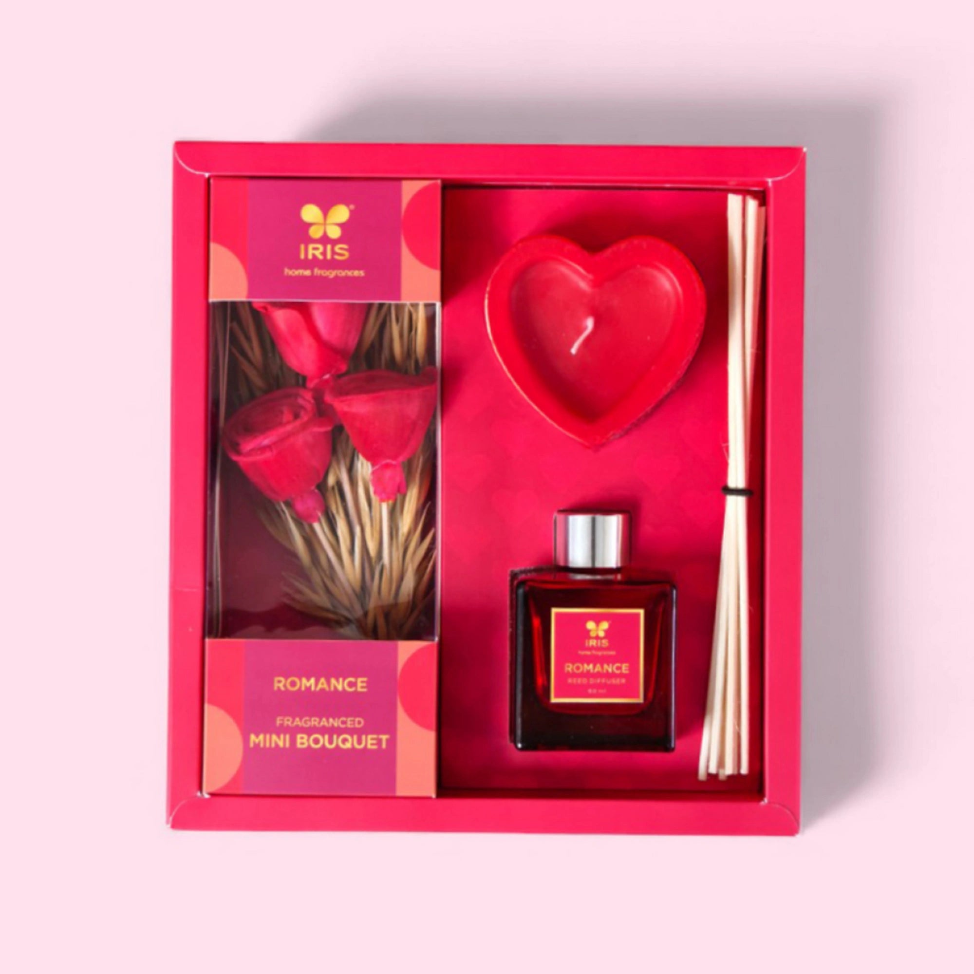 IRIS Bundle of Love – Candle, Roses & Reeds Gift Set