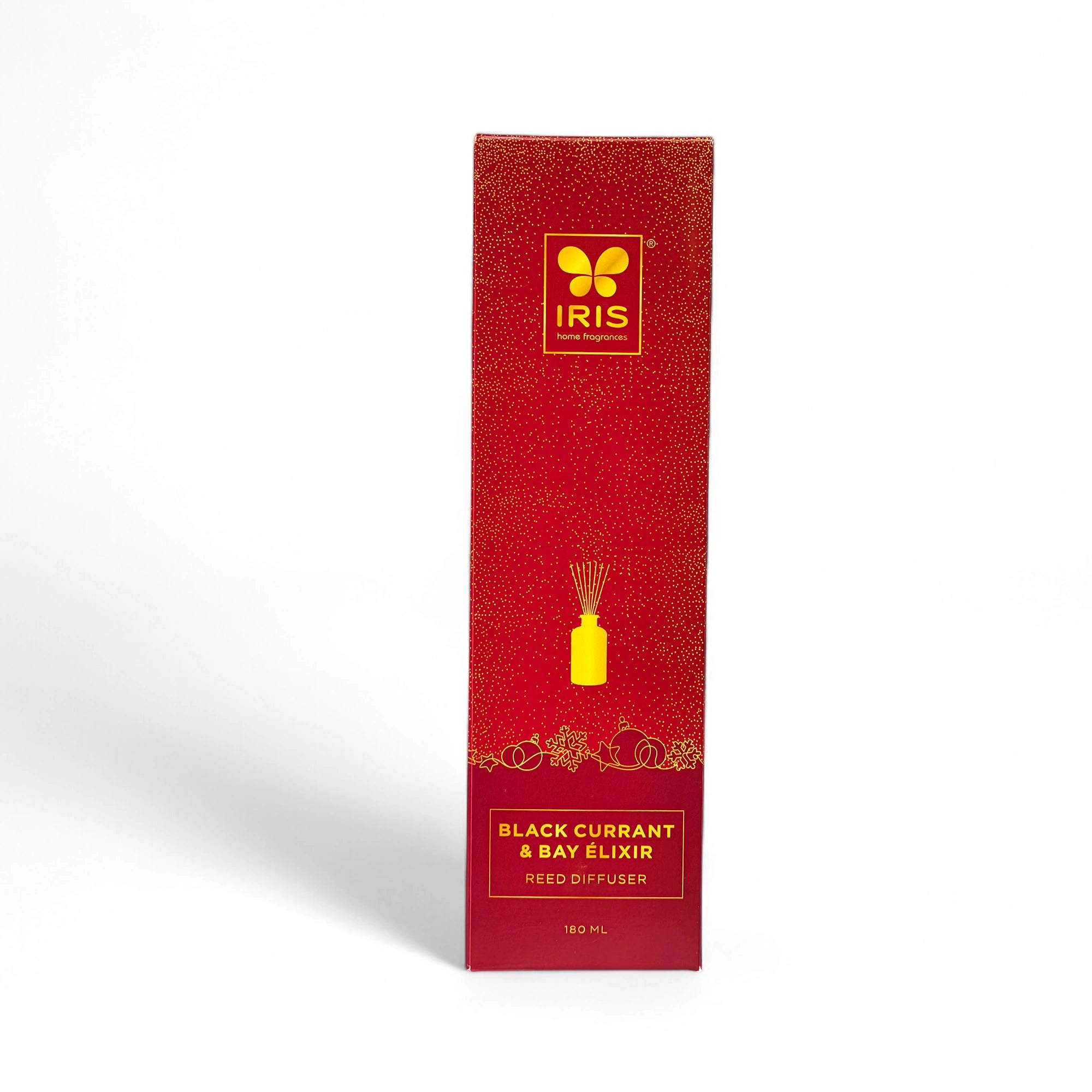 IRIS Reed Diffuser Set | Black Currant & Bay Elixir | 180ml & 8 Rattan Reeds