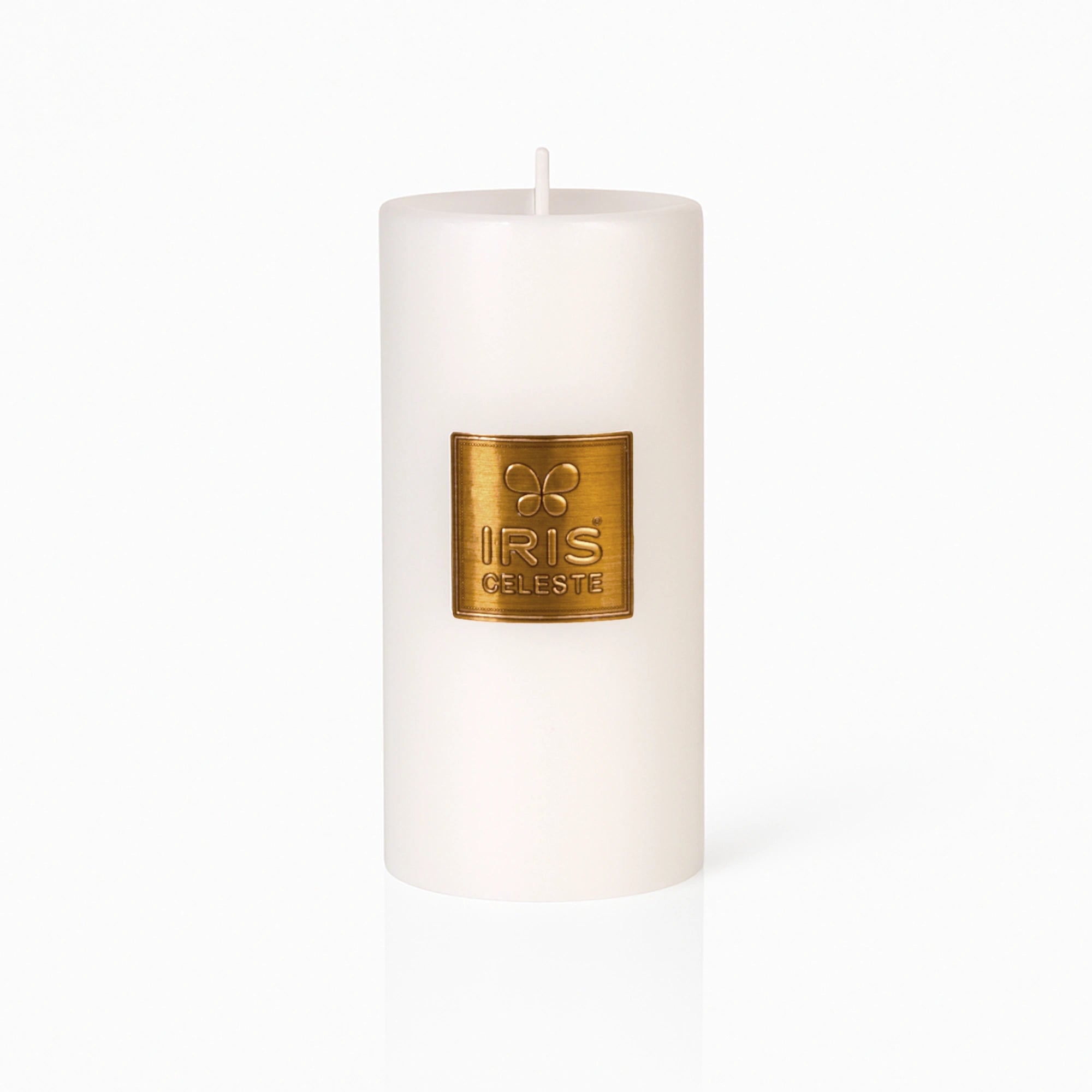 IRIS Celeste White Musk Scented Premium Pillar Candle | Large