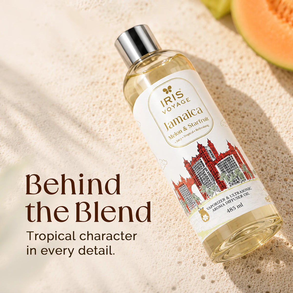 IRIS Voyage Jamaica | Melon Starfruit Aroma Vaporizer & Ultrasonic Diffuser Oil 485 ml